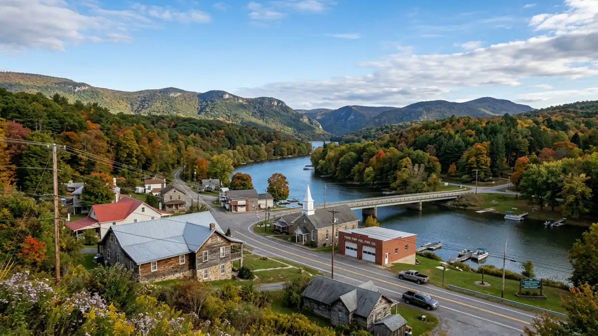 Public restroom locations mapped in Todd Township, Pennsylvania — 19 facilities across zip codes 16685, 17224