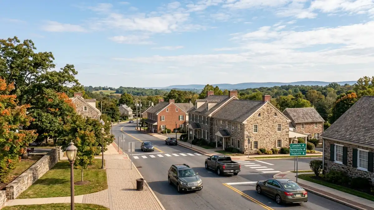 Public restroom locations mapped in Towamencin Township, Pennsylvania — 1 facilities across zip codes 19446
