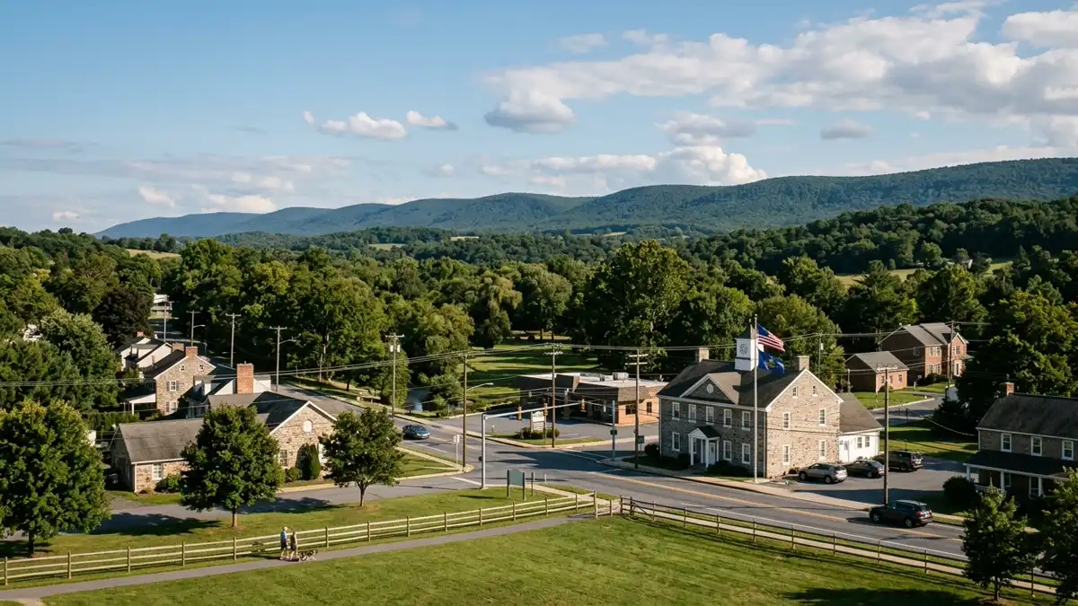 Public restroom locations mapped in Upper Allen Township, Pennsylvania — 7 facilities across zip codes 17008, 17055, 17521