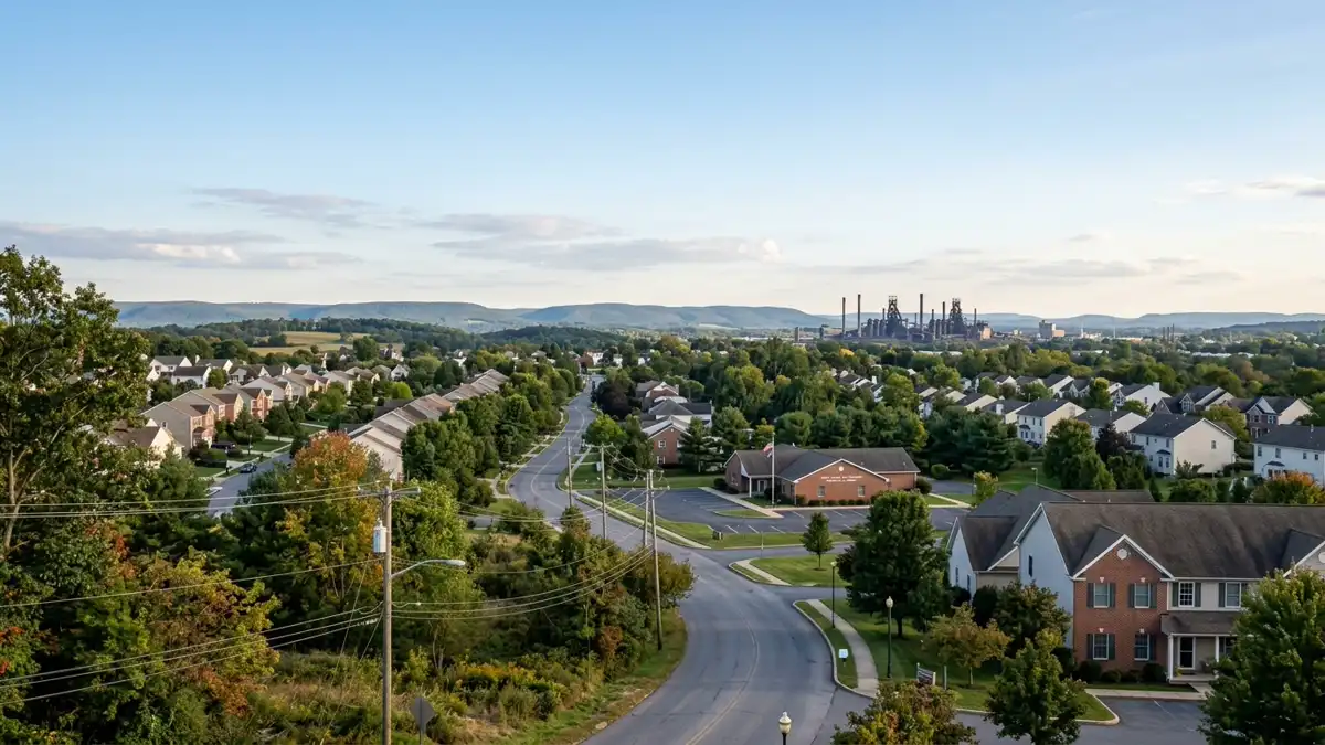 Public restroom locations mapped in Upper Nazareth Township, Pennsylvania — 1 facilities across zip codes 18064