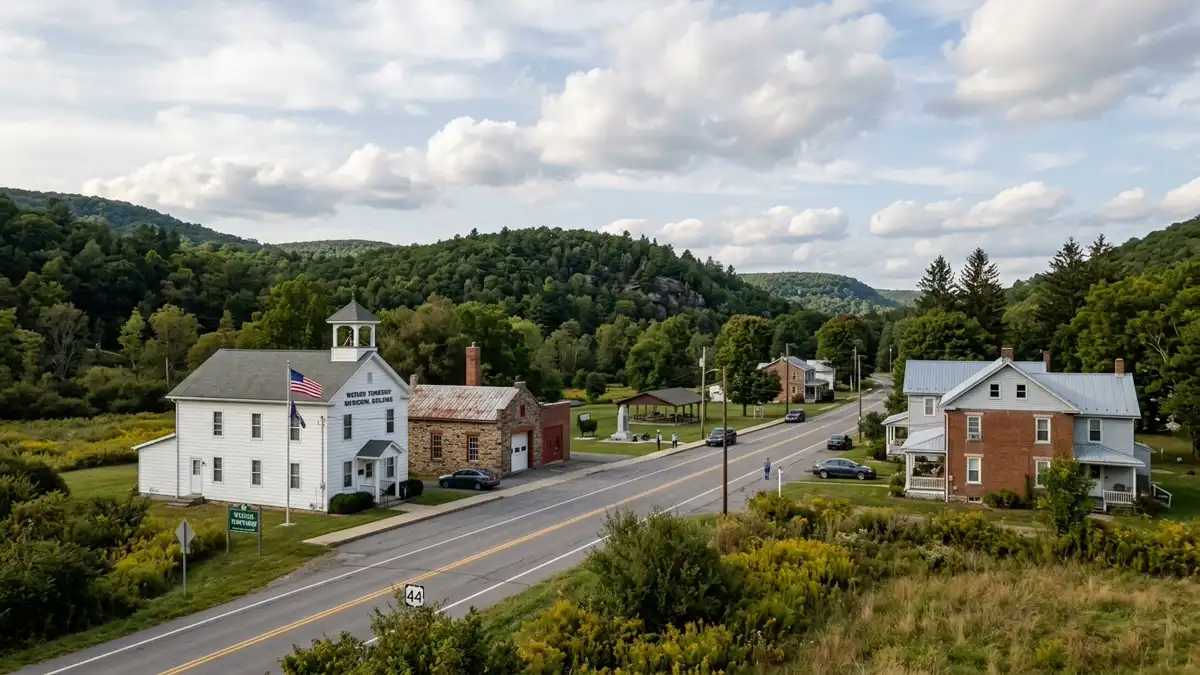 Public restroom locations mapped in Watson Township, Pennsylvania — 1 facilities across the city