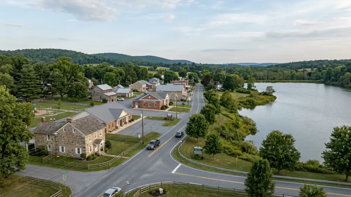 Public restroom locations mapped in West Caln Township, Pennsylvania — 8 facilities across zip codes 19316, 19320, 19376