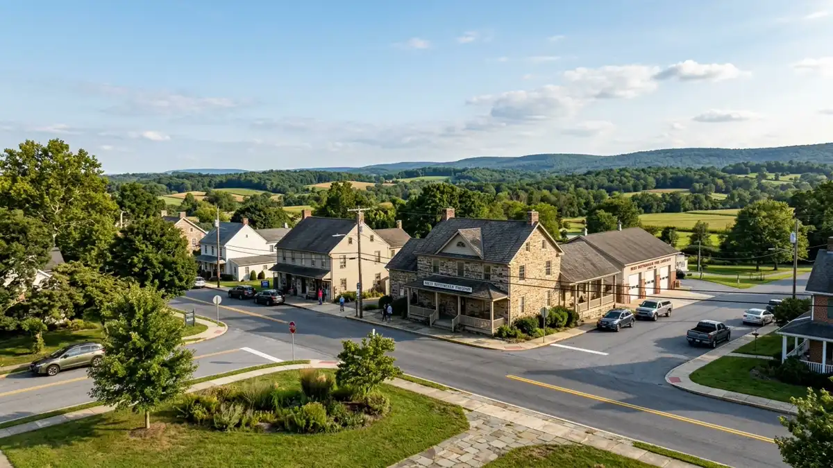 Public restroom locations mapped in West Nottingham Township, Pennsylvania — 8 facilities across the city