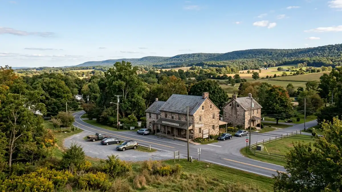 Public restroom locations mapped in West Vincent Township, Pennsylvania — 1 facilities across zip codes 19421