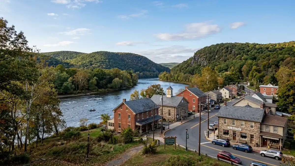Public restroom locations mapped in Williams Township, Pennsylvania — 9 facilities across zip codes 18042, 18077