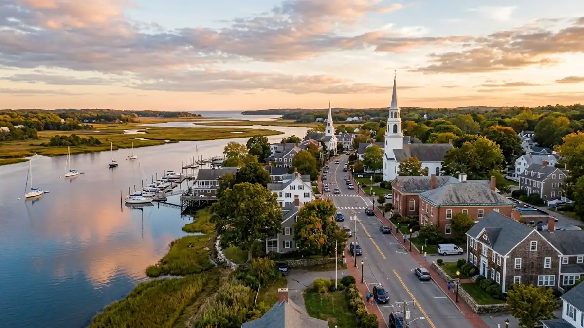Public restroom locations mapped in Barrington, Rhode Island — 8 facilities across zip codes 02806