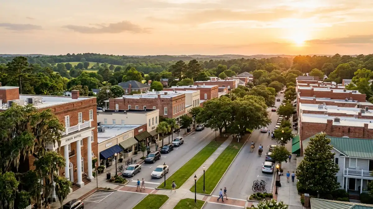 Public restroom locations mapped in Aiken County, South Carolina — 1 facility across zip codes 29801
