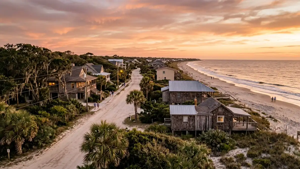 Public restroom locations mapped in Edisto Beach, South Carolina — 7 facilities across zip codes 29438