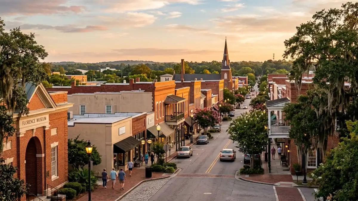 Public restroom locations mapped in Florence County, South Carolina — 1 facility across zip codes 29506