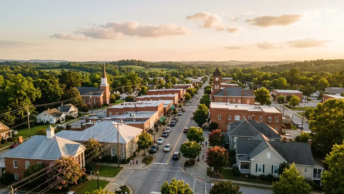 Public restroom locations mapped in Gaffney, South Carolina — 4 facilities across zip codes 29341