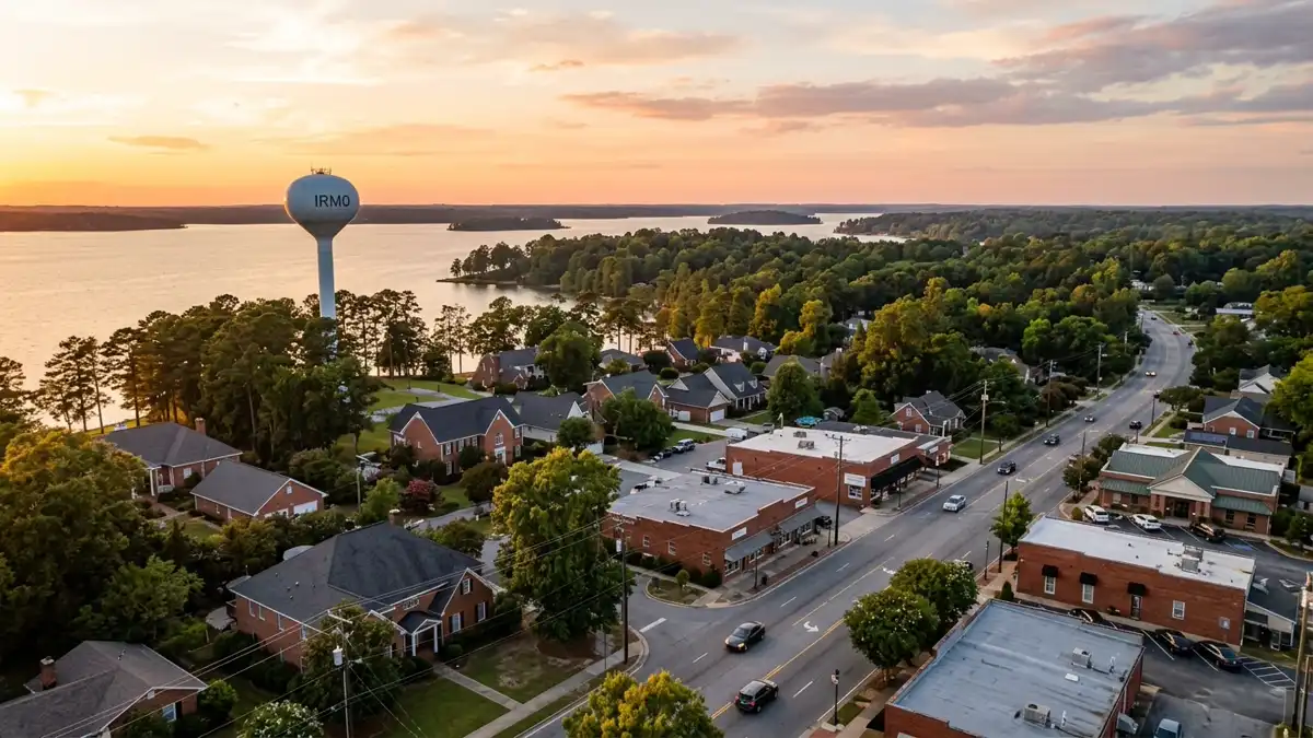 Public restroom locations mapped in Irmo, South Carolina — 8 facilities across zip codes 29063, 29212