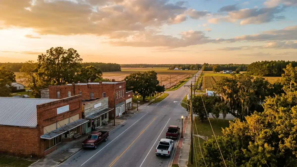 Public restroom locations mapped in Marlboro County, South Carolina — 4 facilities across the city