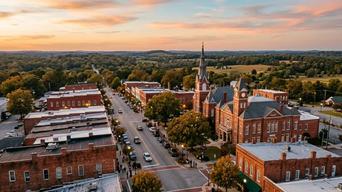 Public restroom locations mapped in Newberry, South Carolina — 1 facility across zip codes 29108