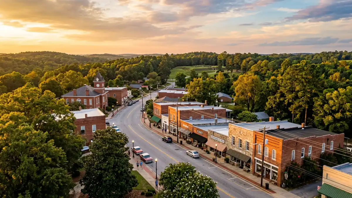 Public restroom locations mapped in Ninety Six, South Carolina — 10 facilities across zip codes 29666