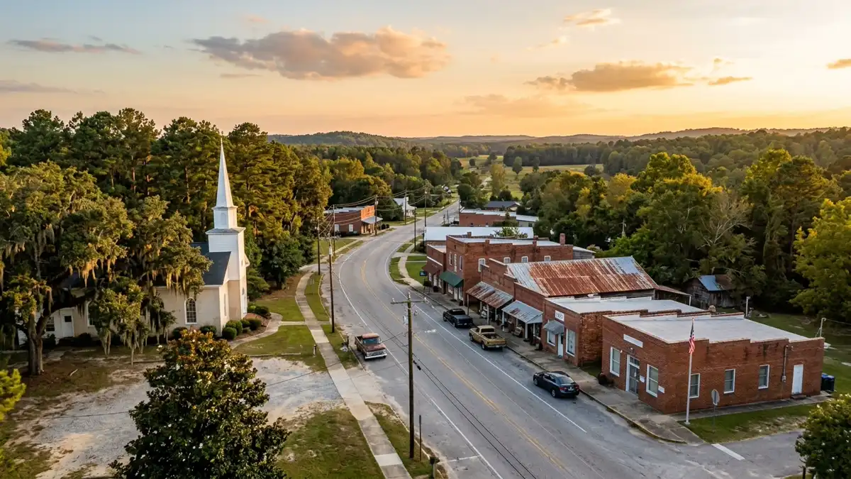 Public restroom locations mapped in Patrick, South Carolina — 8 facilities across the city