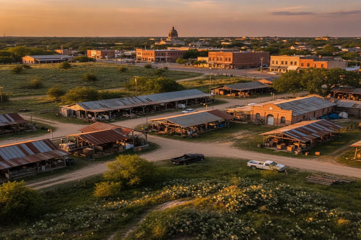 Public restroom locations mapped in Canton, Texas — 30 facilities across zip codes 75103