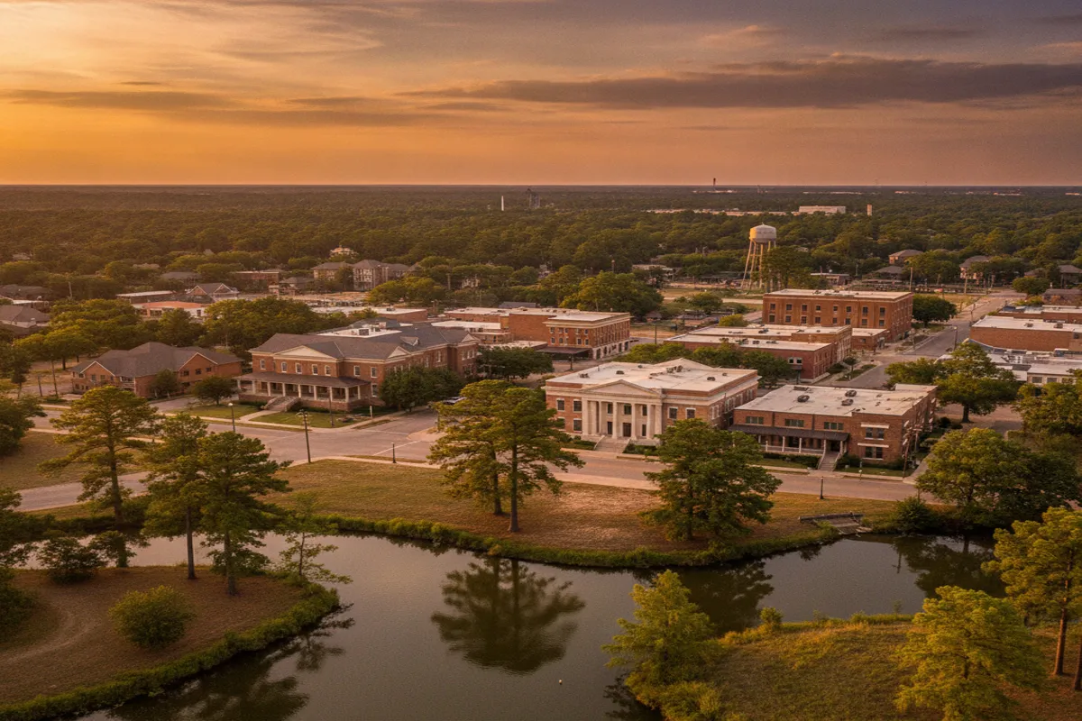 Public restroom locations mapped in Conroe, Texas — 4 facilities across zip codes 77387
