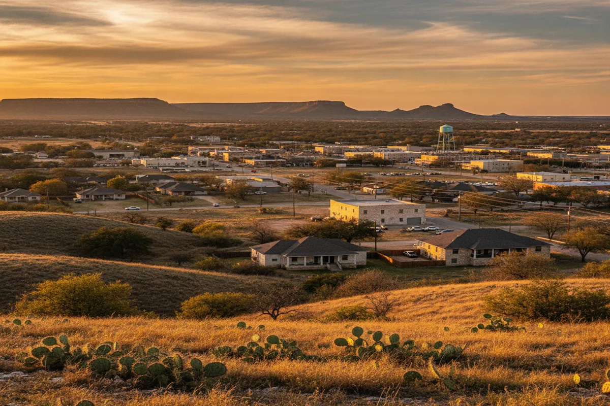 Public restroom locations mapped in Copperas Cove, Texas — 4 facilities across zip codes 76522