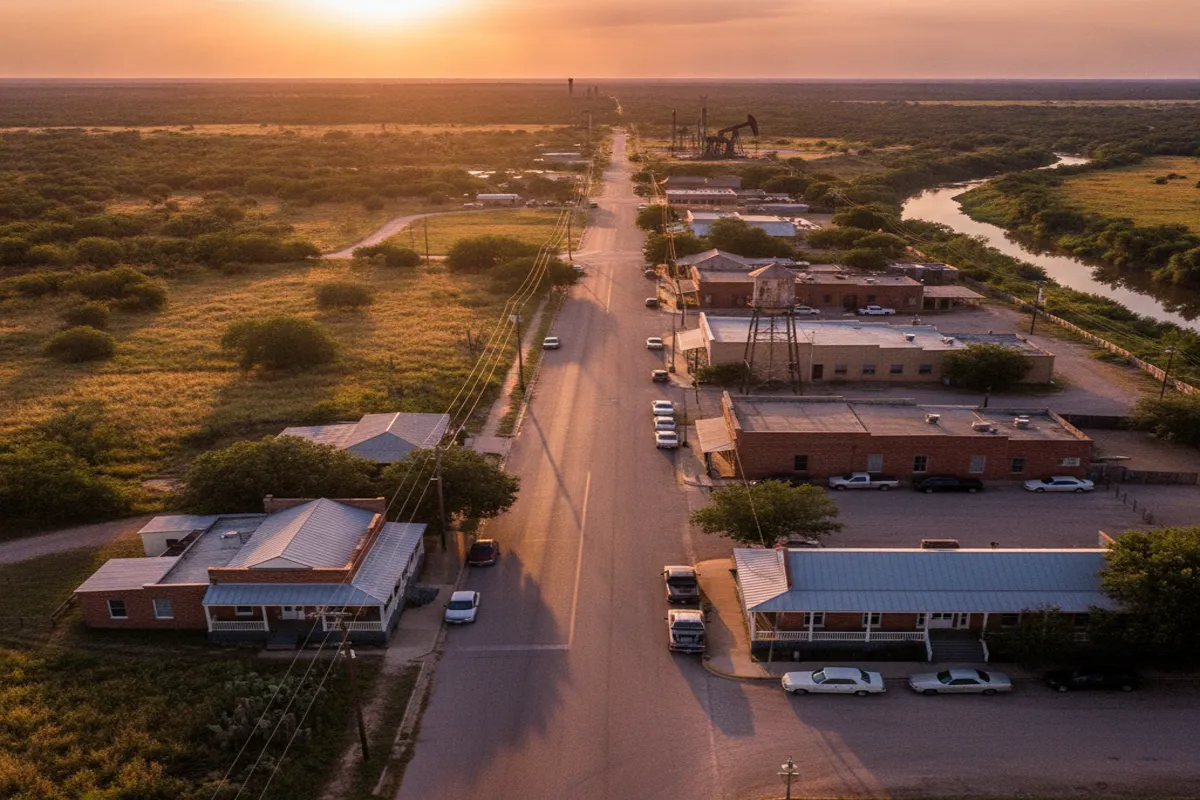 Public restroom locations mapped in El Campo, Texas — 9 facilities across zip codes 77437