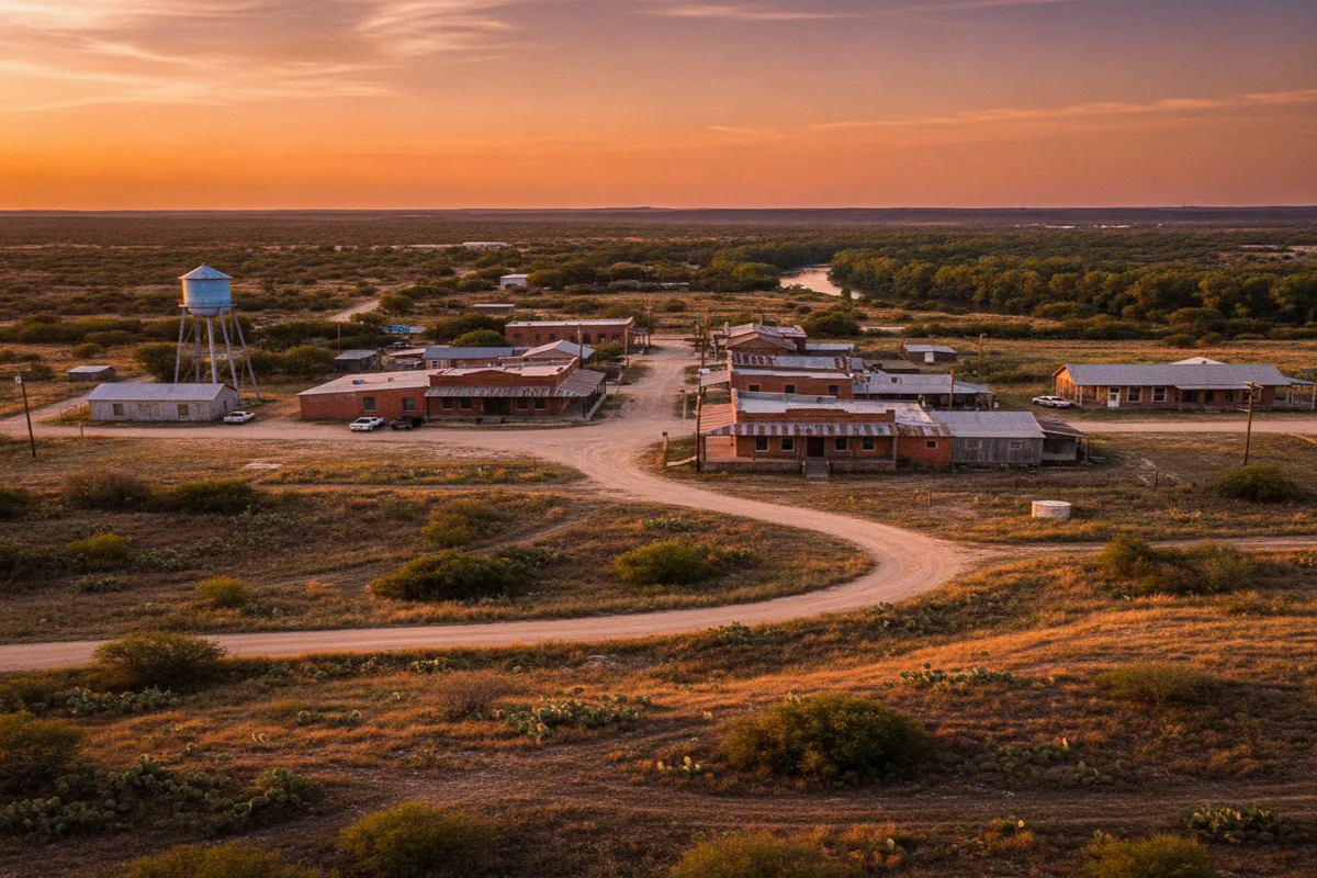 Public restroom locations mapped in Falls City, Texas — 4 facilities across zip codes 78113
