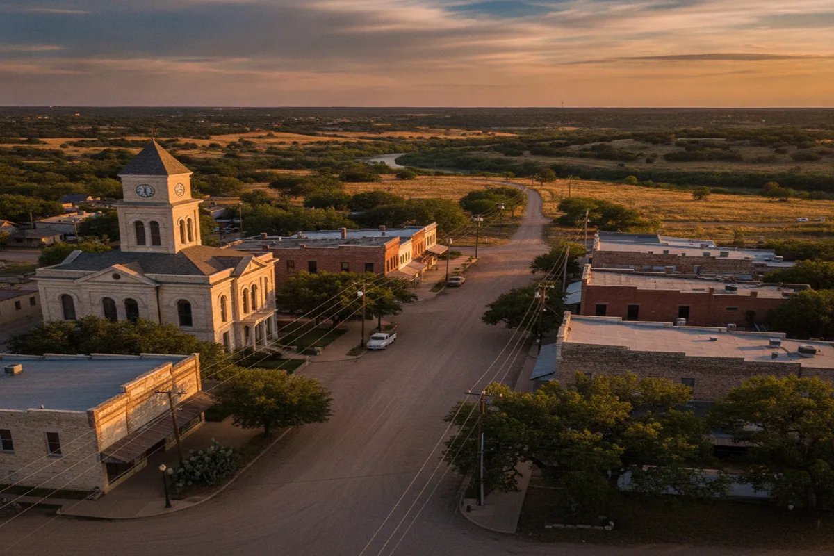Public restroom locations mapped in Floresville, Texas — 9 facilities across zip codes 78114