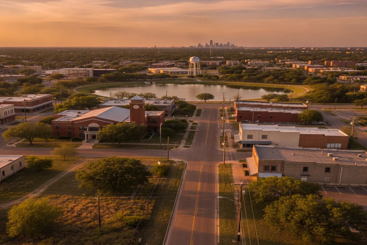 Public restroom locations mapped in Garland, Texas — 9 facilities across zip codes 75040, 75041, 75043