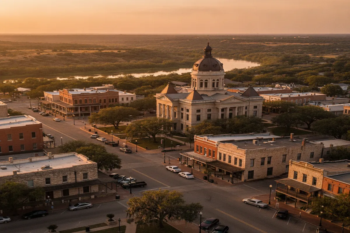Public restroom locations mapped in Granbury, Texas — 20 facilities across zip codes 76048, 76049