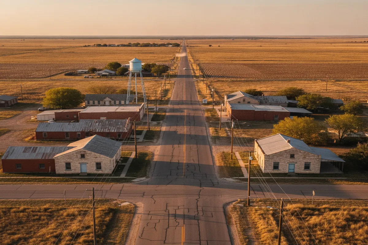 Public restroom locations mapped in Hale County, Texas — 4 facilities across the city