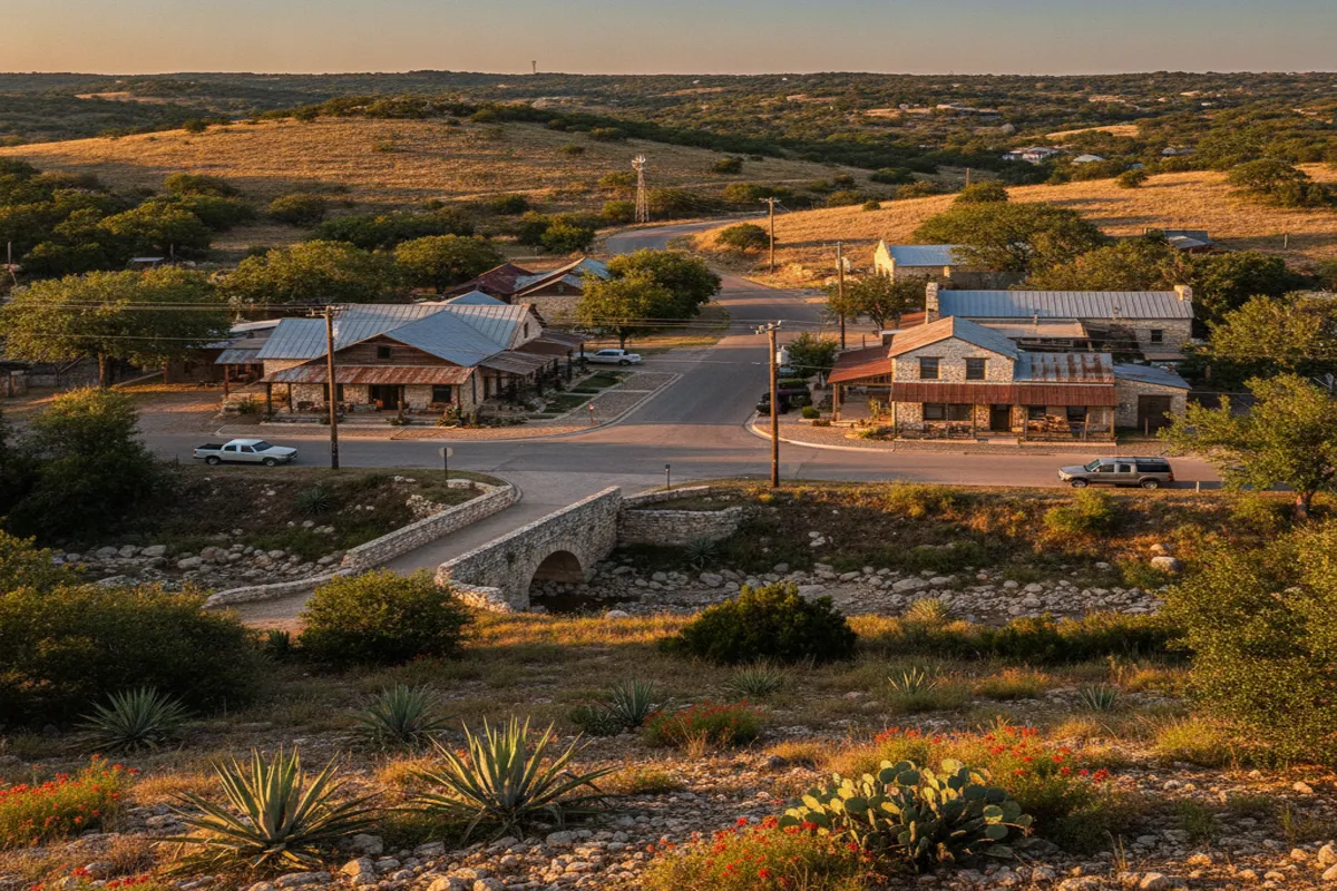 Public restroom locations mapped in Hays County, Texas — 16 facilities across zip codes 78610, 78676