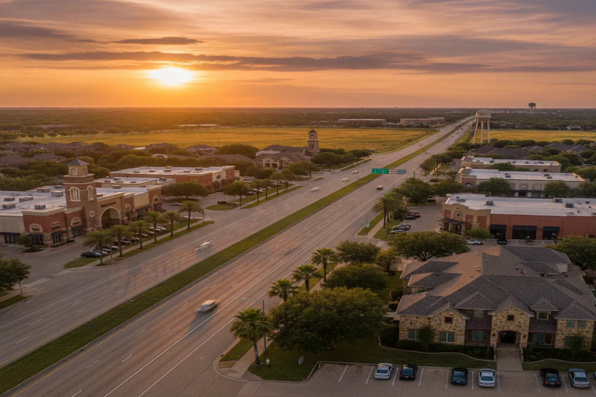 Public restroom locations mapped in Katy, Texas — 17 facilities across zip codes 77449, 77492, 77493