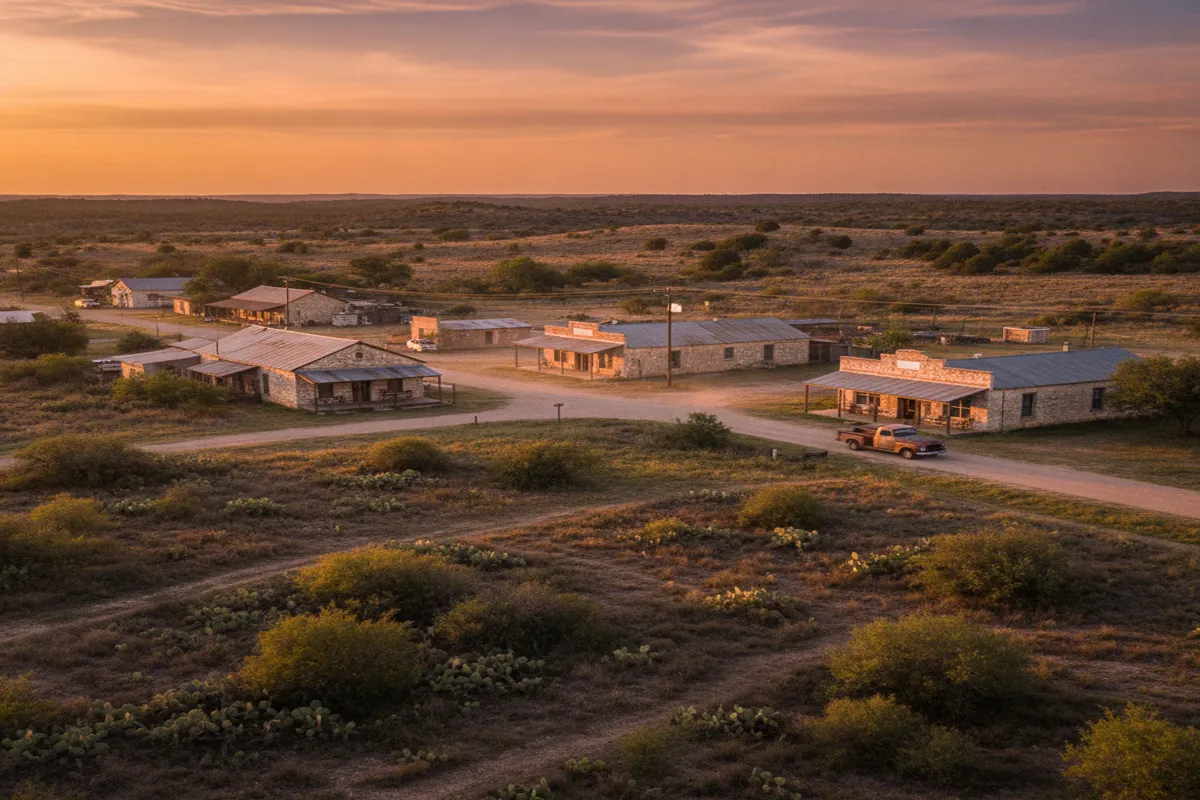 Public restroom locations mapped in Kinney County, Texas — 4 facilities across the city
