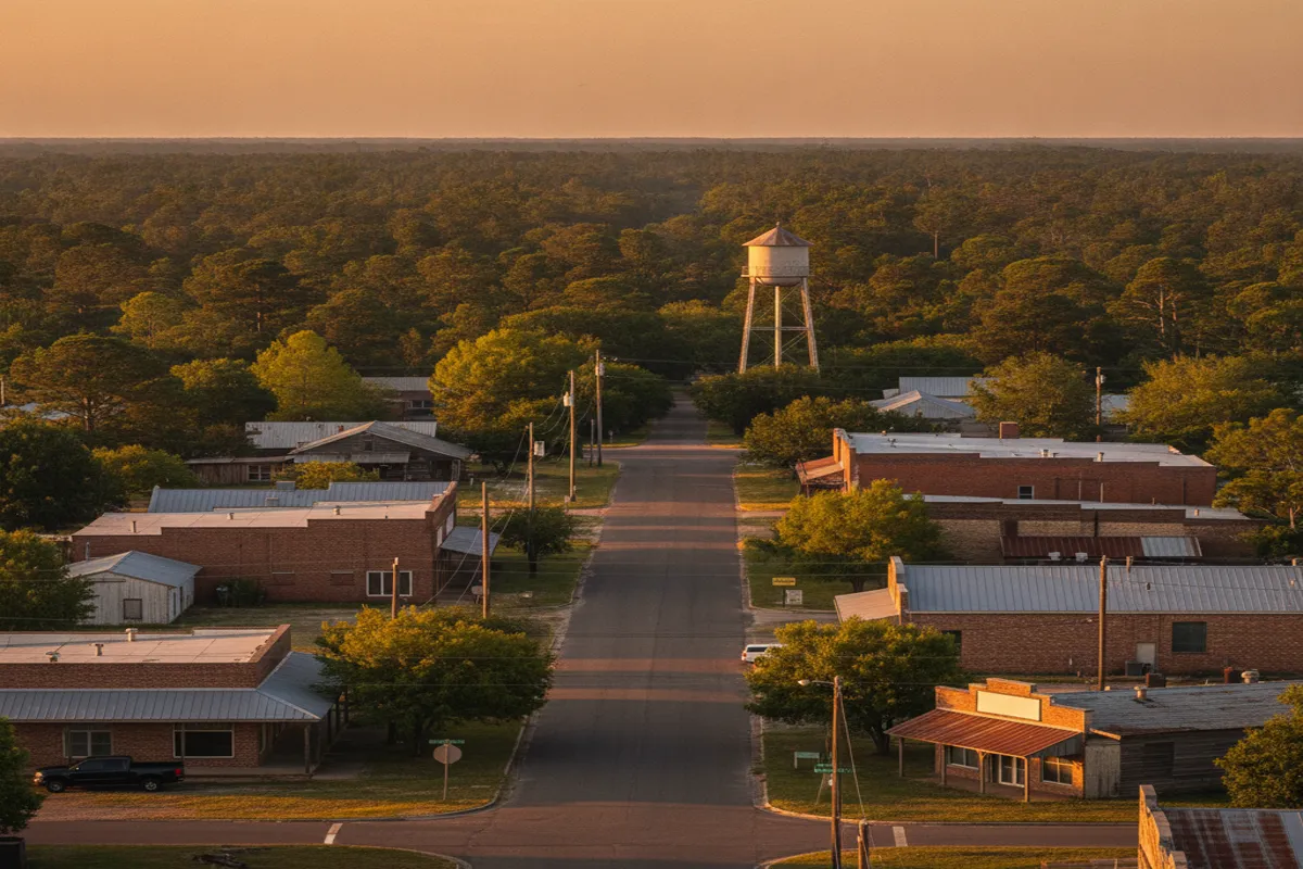 Public restroom locations mapped in Lumberton, Texas — 16 facilities across zip codes 77567, 77657