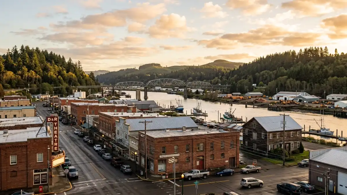 Public restroom locations mapped in Aberdeen, Washington — 91 facilities across zip codes 98520, 98537