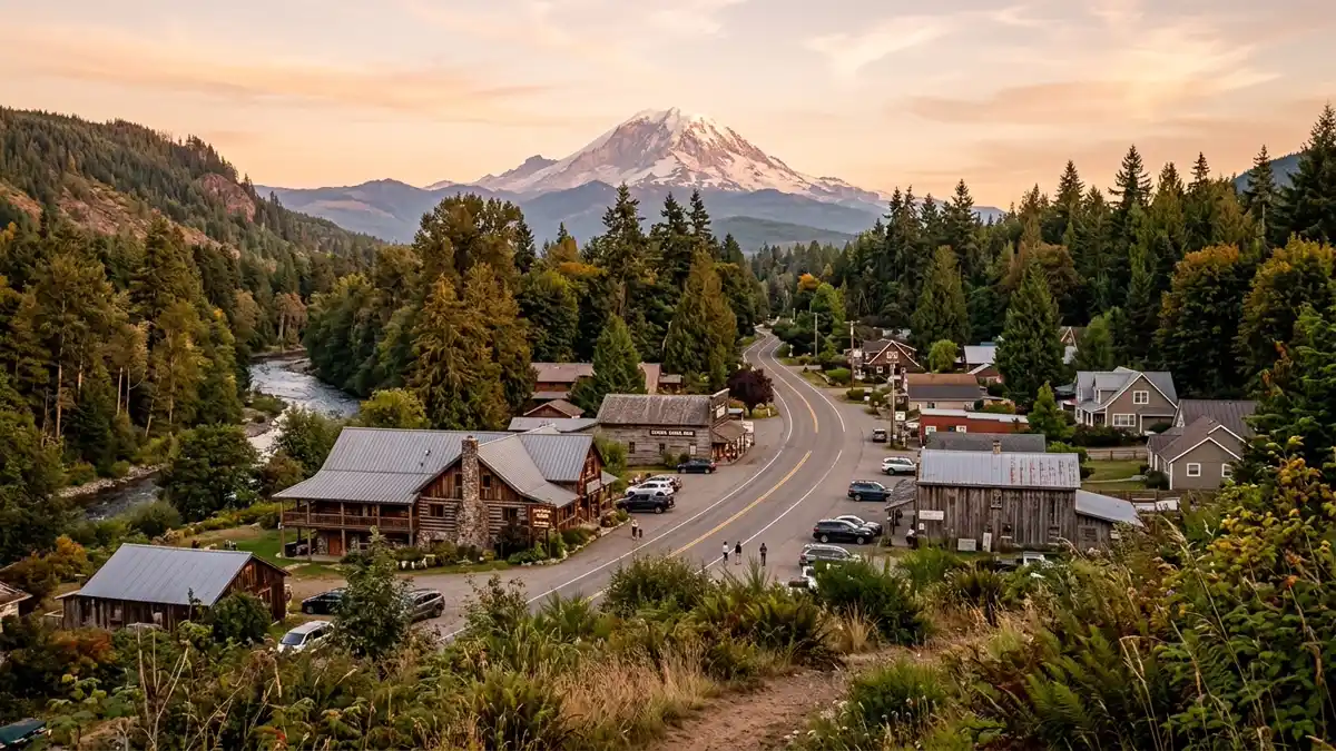 Public restroom locations mapped in Ashford, Washington — 21 facilities across zip codes 98330