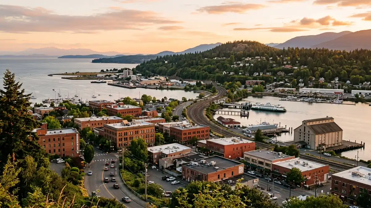 Public restroom locations mapped in Bellingham, Washington — 184 facilities across zip codes 98225, 98226, 98229