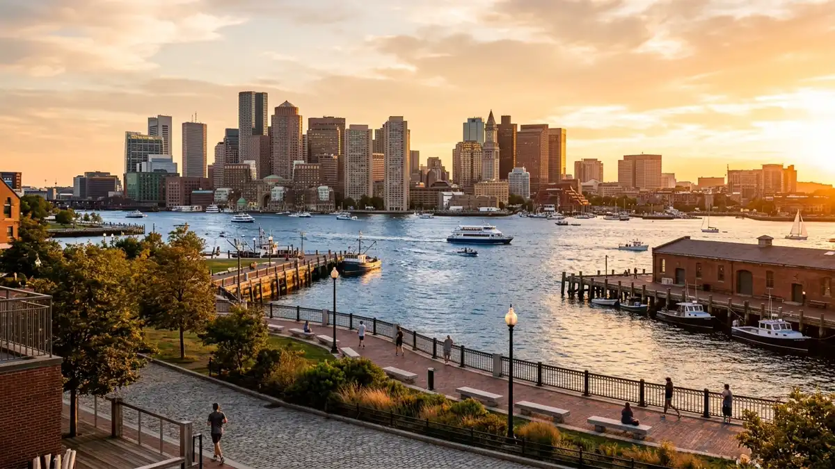 Public restroom locations mapped in Boston Harbor, Washington — 6 facilities across the city