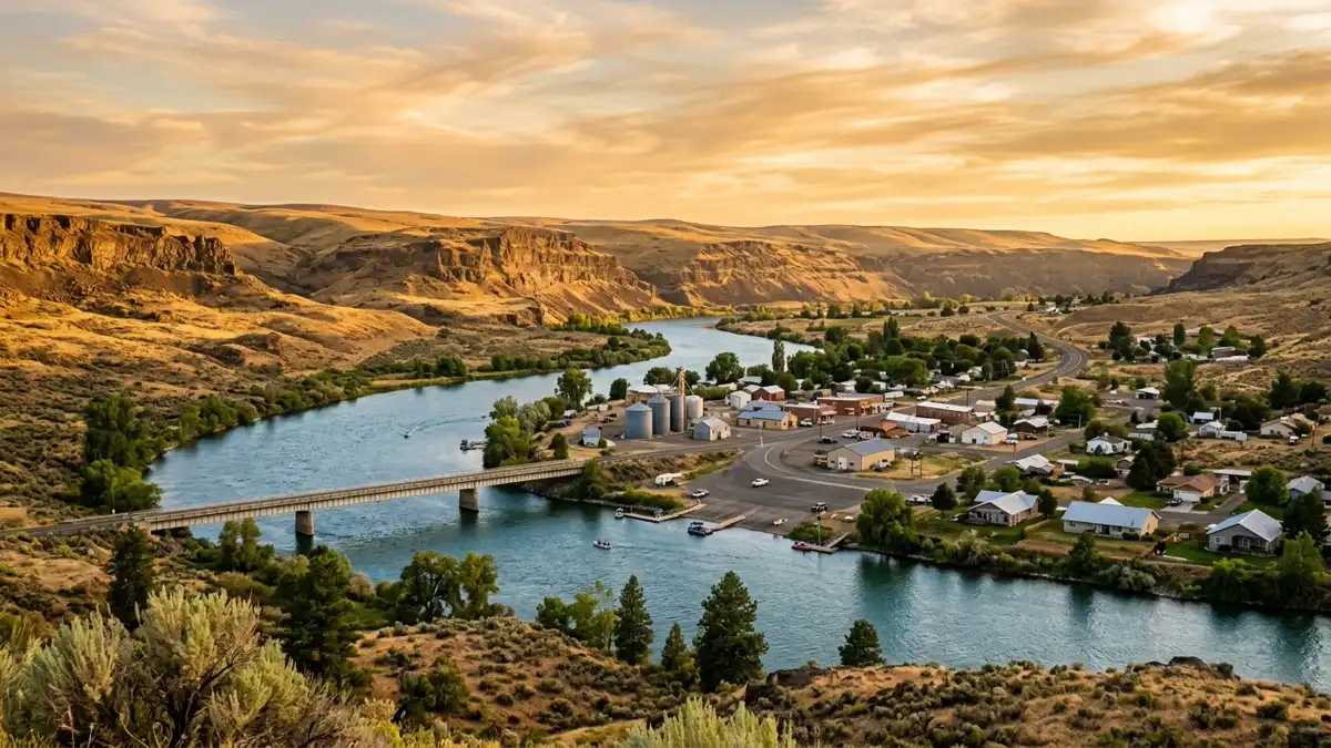 Public restroom locations mapped in Central Ferry, Washington — 4 facilities across the city