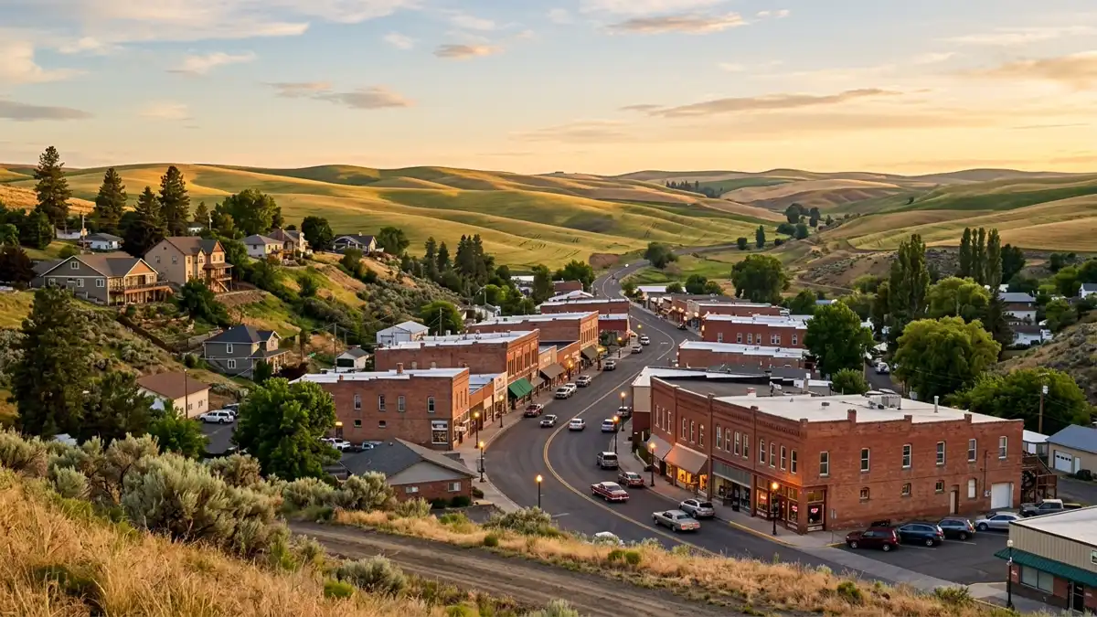 Public restroom locations mapped in Colfax, Washington — 13 facilities across zip codes 99111