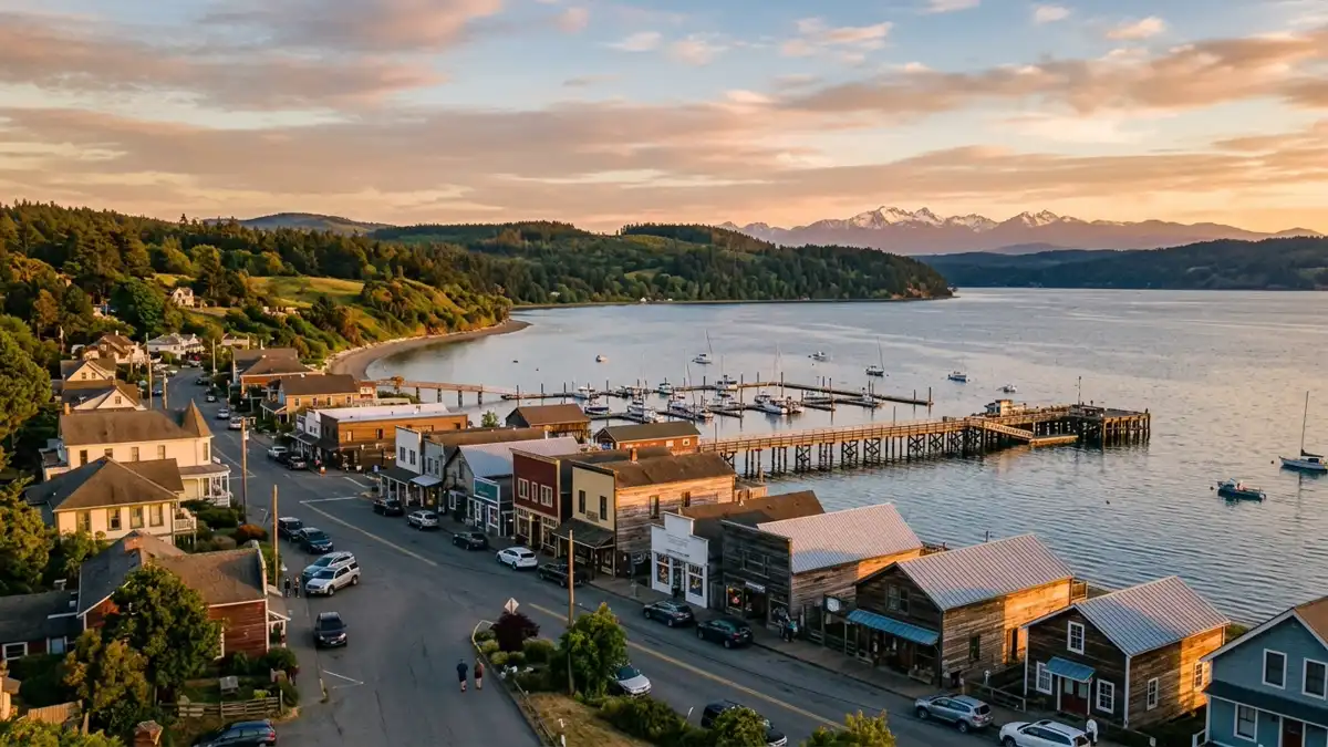 Public restroom locations mapped in Coupeville, Washington — 9 facilities across the city