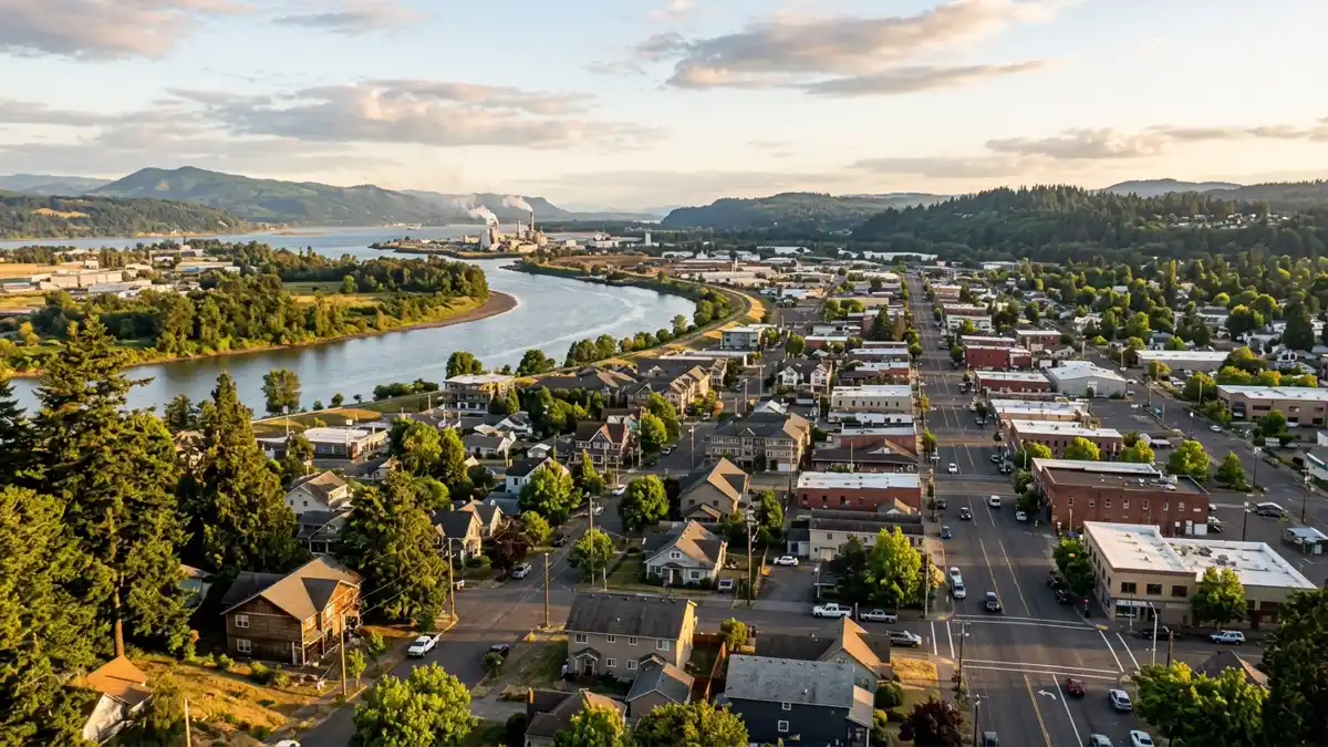 Public restroom locations mapped in Cowlitz County, Washington — 133 facilities across zip codes 98603, 98609, 98616