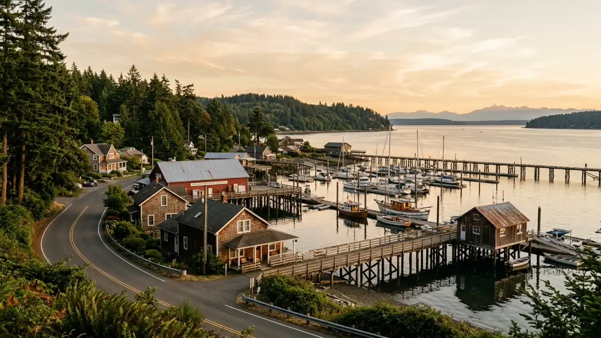 Public restroom locations mapped in Dockton, Washington — 9 facilities across the city