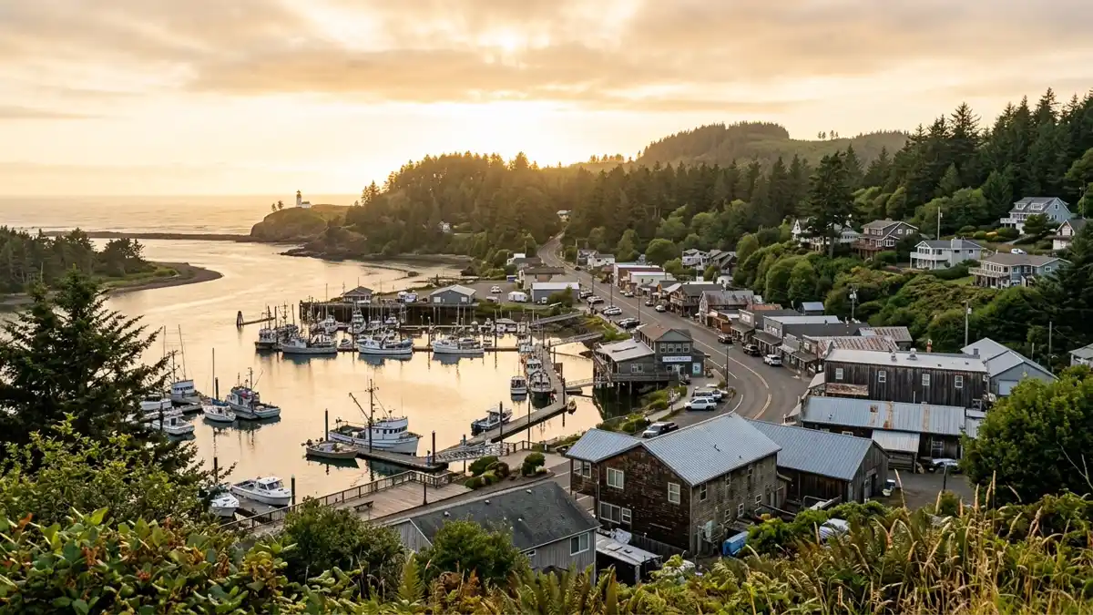 Public restroom locations mapped in Ilwaco, Washington — 13 facilities across zip codes 98624
