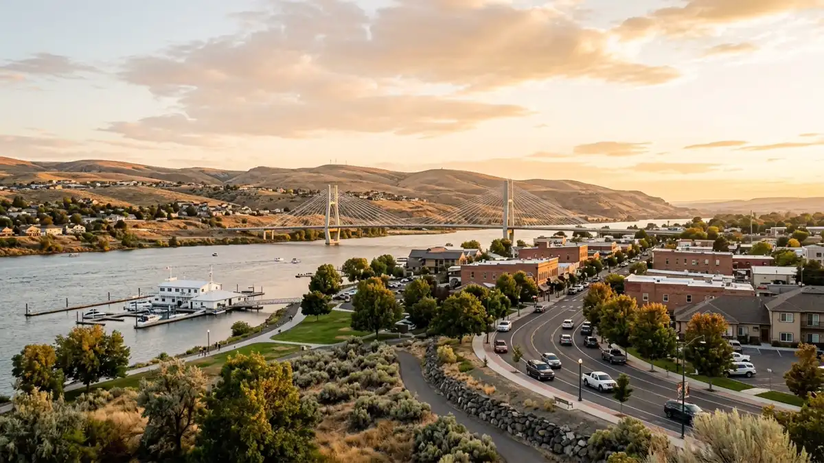 Public restroom locations mapped in Kennewick, Washington — 68 facilities across zip codes 99301, 99336, 99337