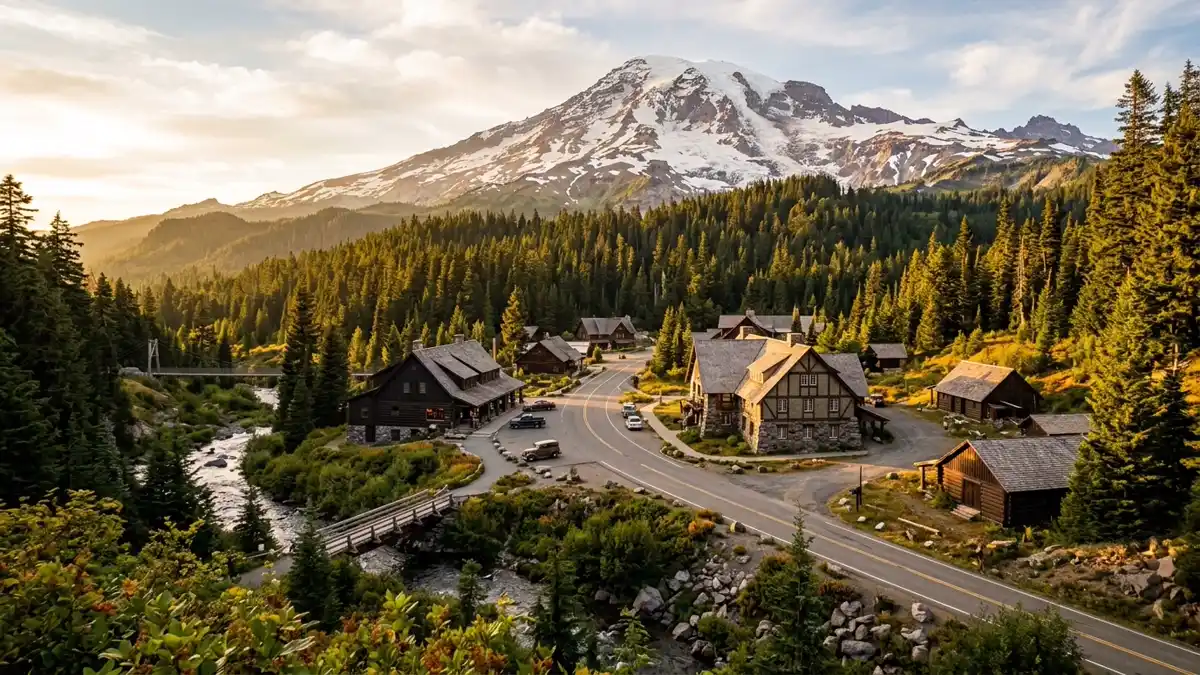 Public restroom locations mapped in Longmire, Washington — 12 facilities across the city