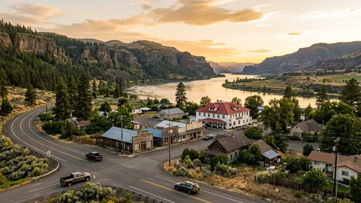 Public restroom locations mapped in Lyle, Washington — 4 facilities across zip codes 98635