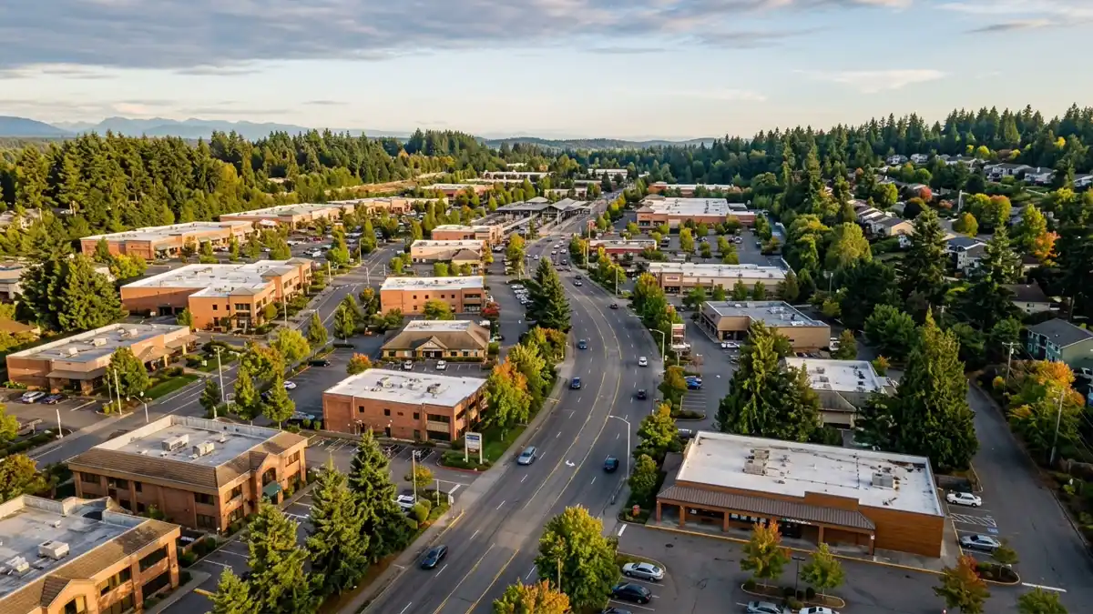 Public restroom locations mapped in Lynnwood, Washington — 38 facilities across zip codes 98026, 98036, 98037