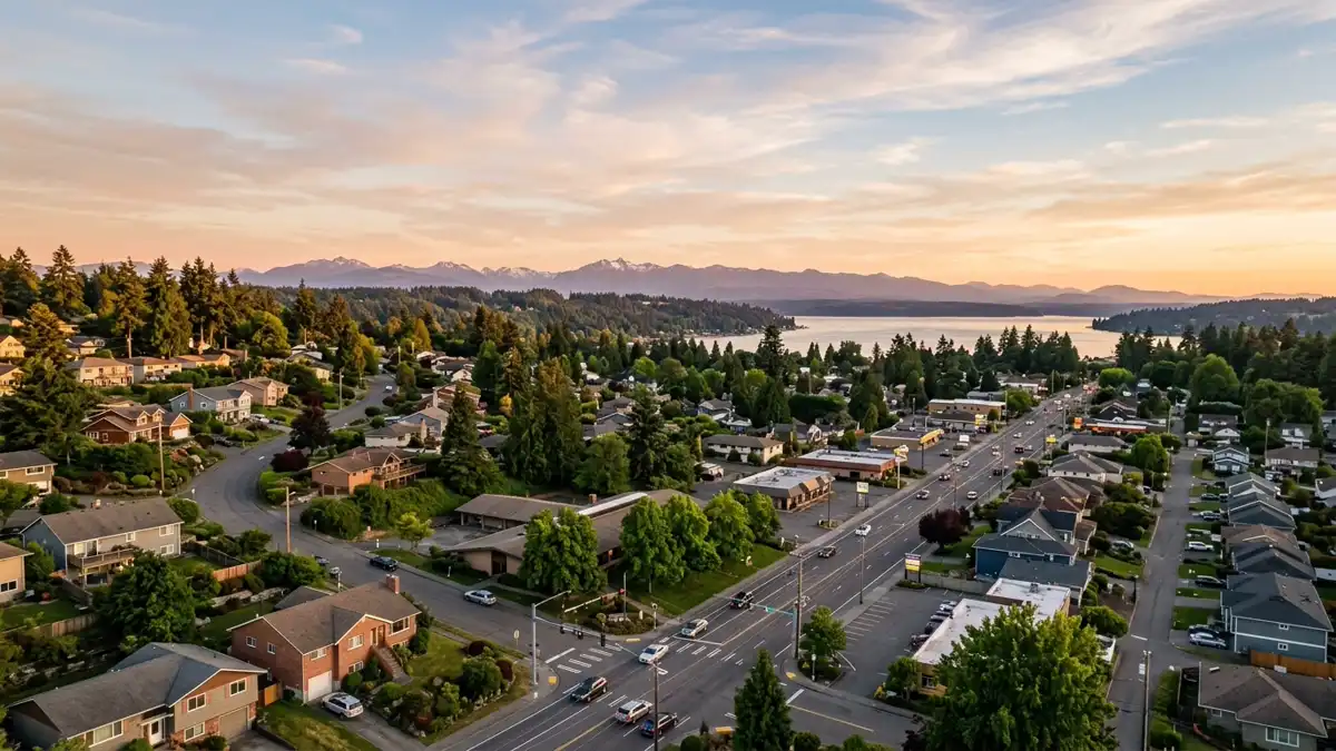 Public restroom locations mapped in Mountlake Terrace, Washington — 17 facilities across zip codes 98026, 98043