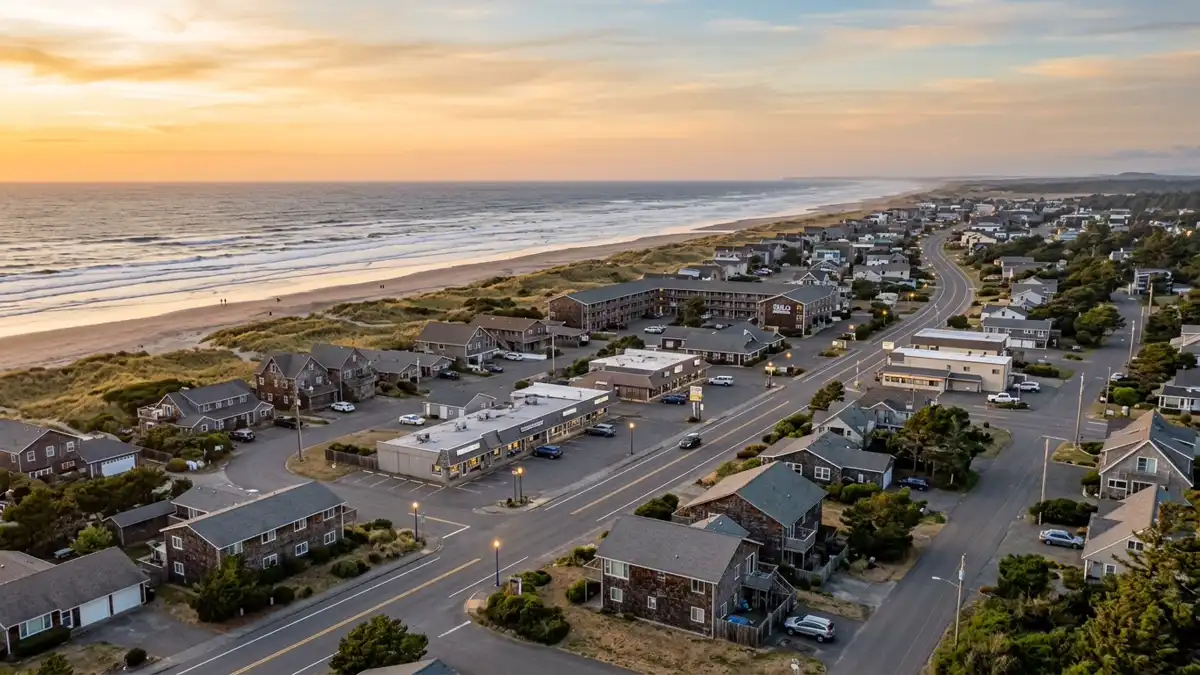 Public restroom locations mapped in Ocean Shores, Washington — 28 facilities across zip codes 98569
