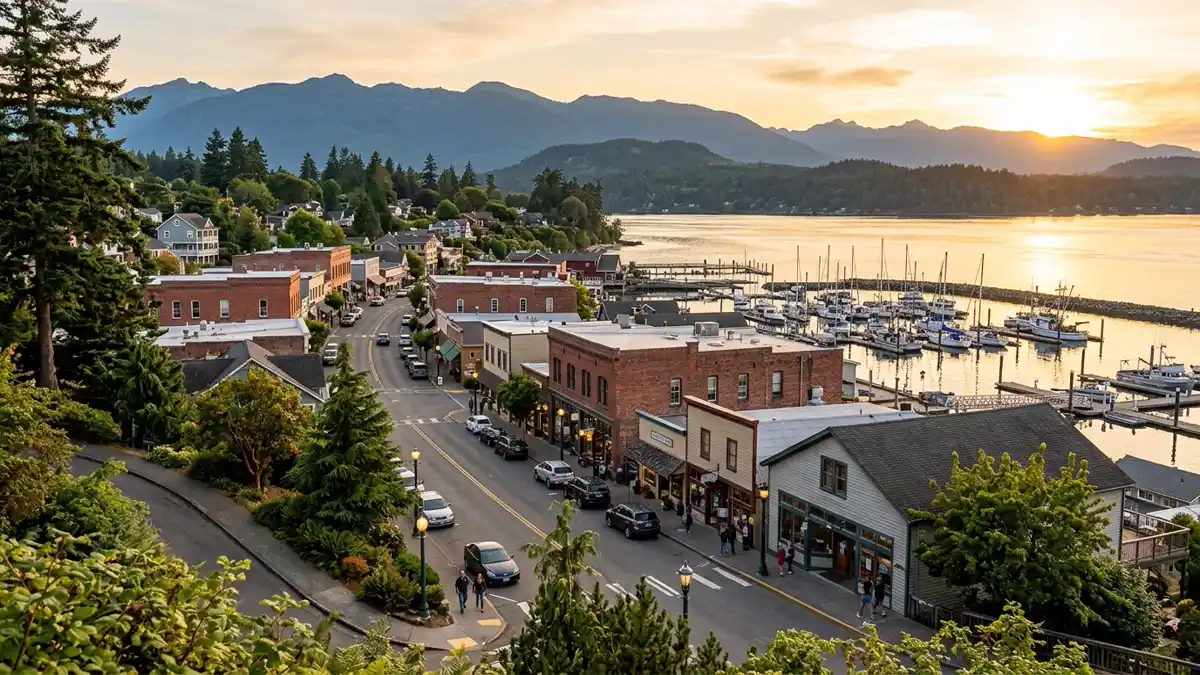 Public restroom locations mapped in Old Town, Washington — 17 facilities across the city