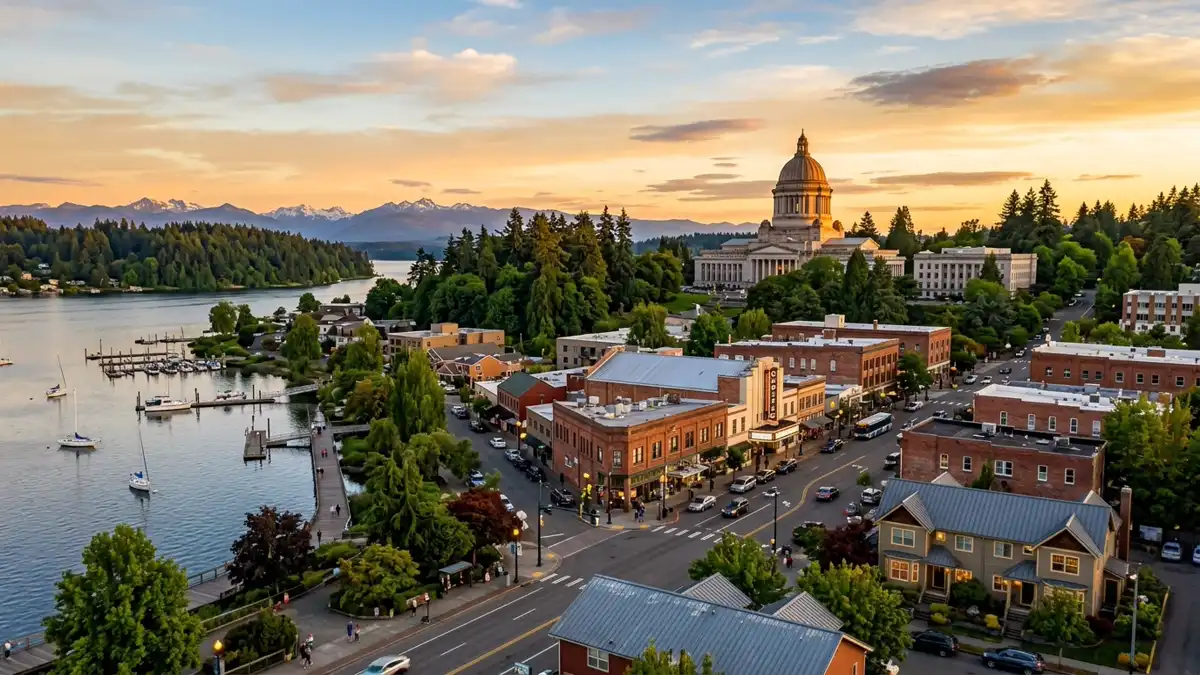Public restroom locations mapped in Olympia, Washington — 106 facilities across zip codes 98501, 98502, 98503